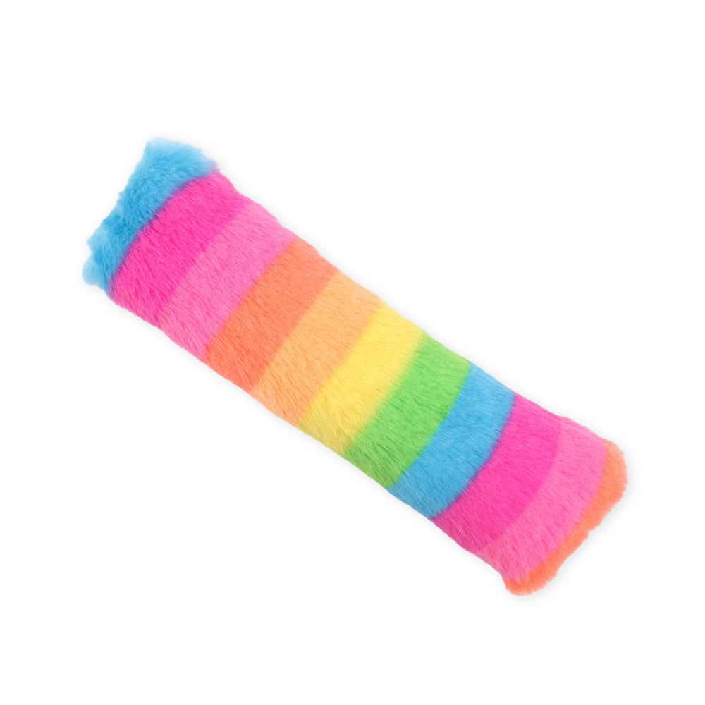Comfortable plush pillow toy for cats with crinkle sound