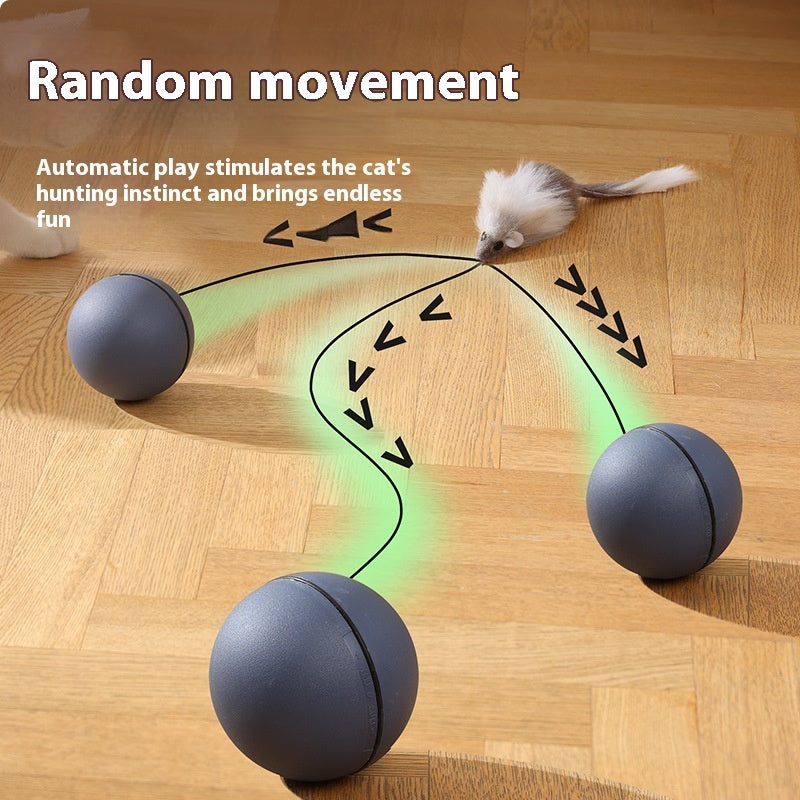 Smart automatic pet teaser ball for cats and dogs