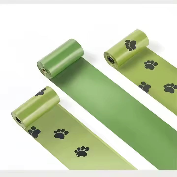 Portable dog poop bag carrier with drawstring for pet waste