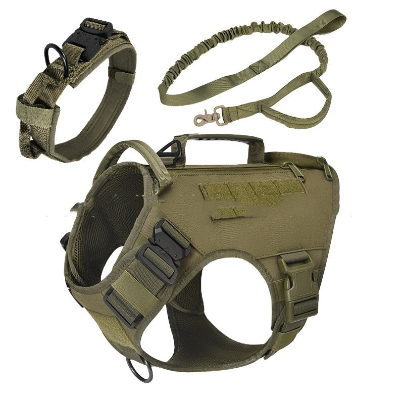 Camouflage tactical dog vest for medium and large dogs