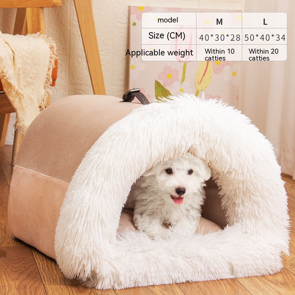 "Luxury portable pet nest – New Splice design for home and travel"