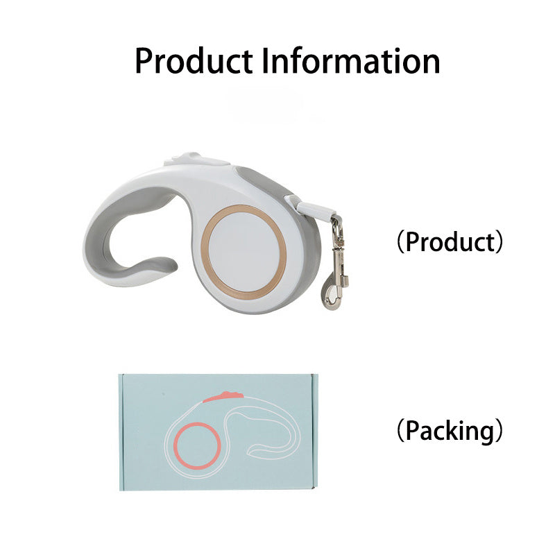 Strong automatic retractable dog leash for large breeds