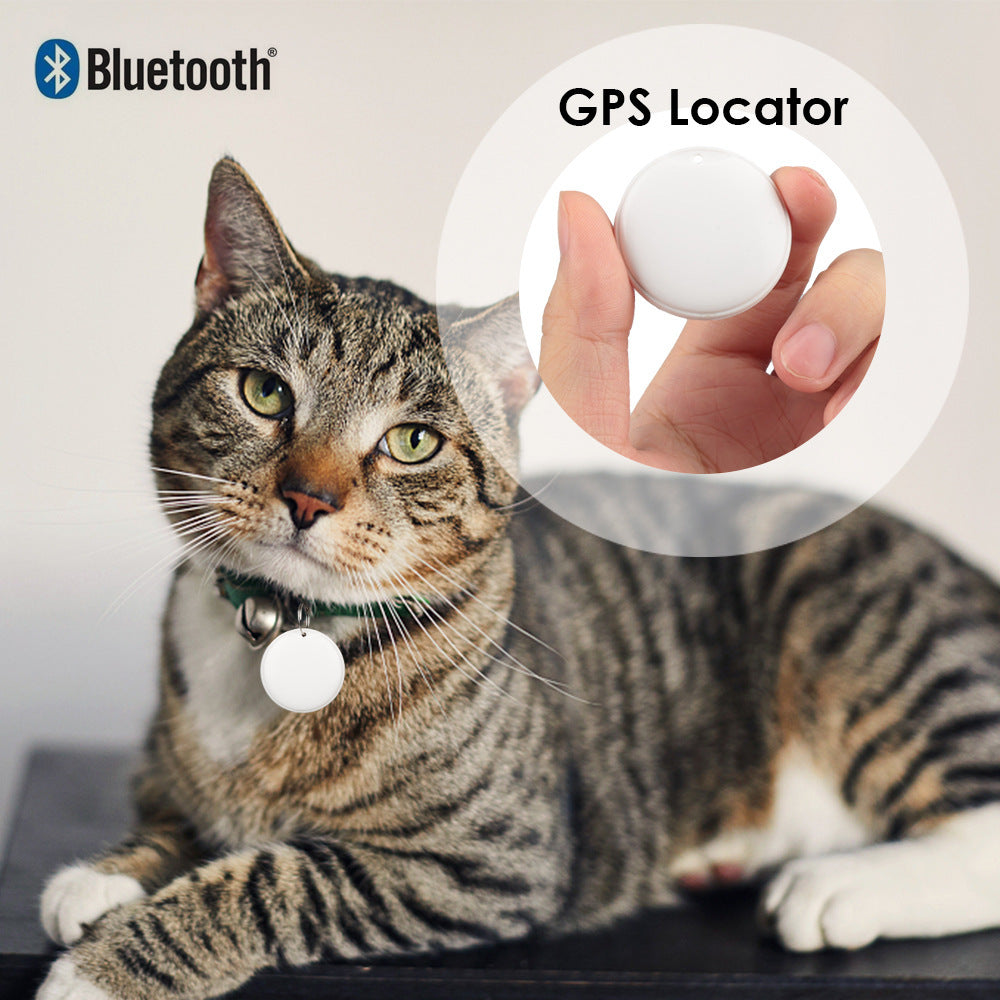Mini GPS tracker for pets kids and keys with Bluetooth anti-lost function