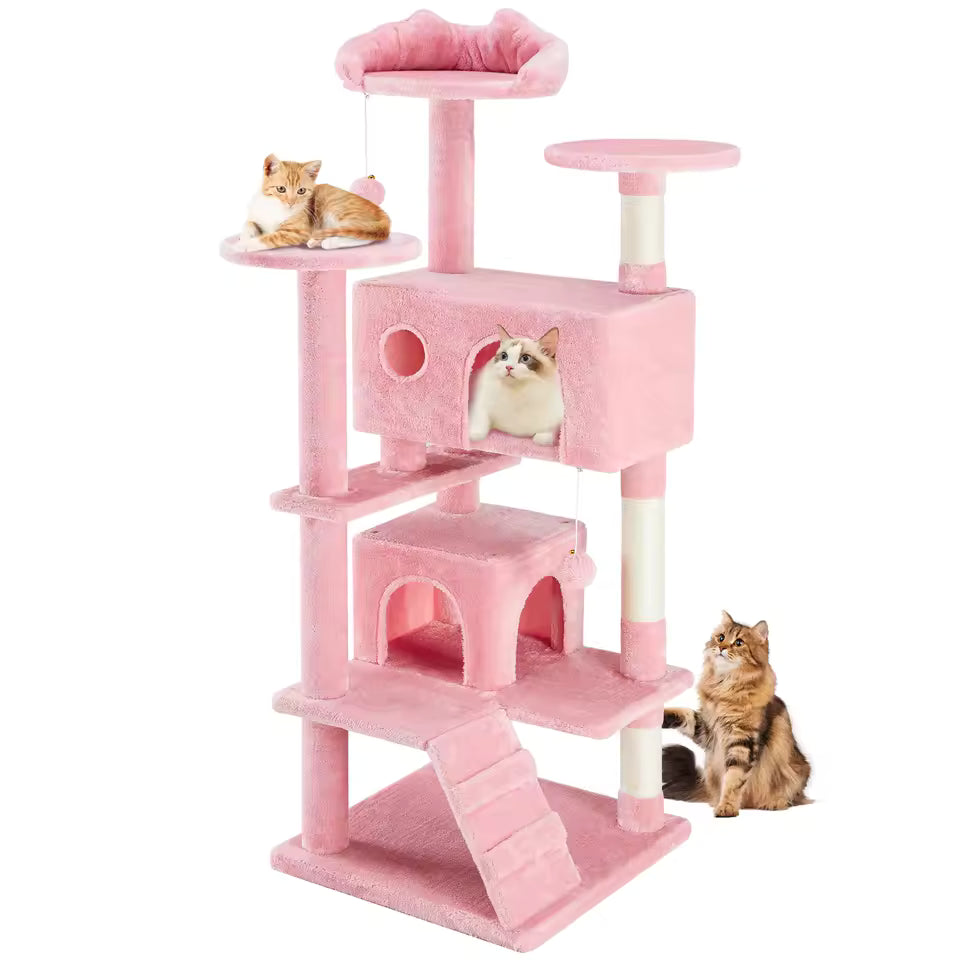 table kitty playhouse cat tree for indoor cats multi-level design
