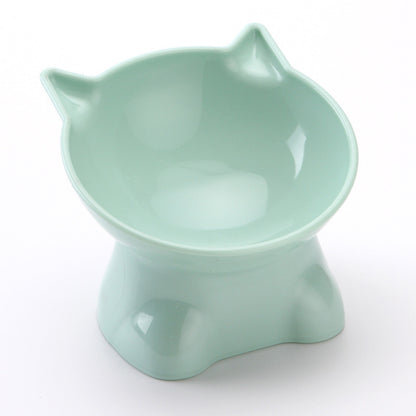 Oblique mouth Nordic style dog bowl for easy eating