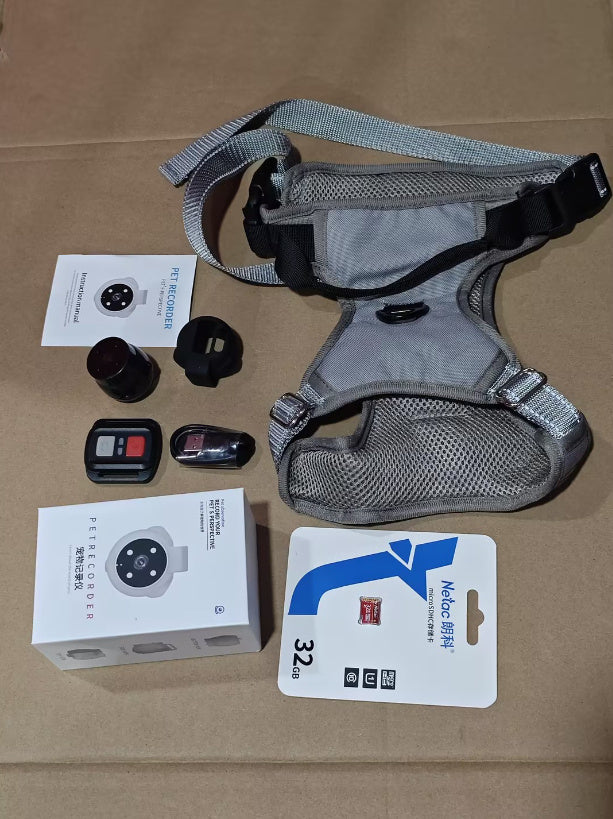 Hands-free pet collar camera for dogs and cats