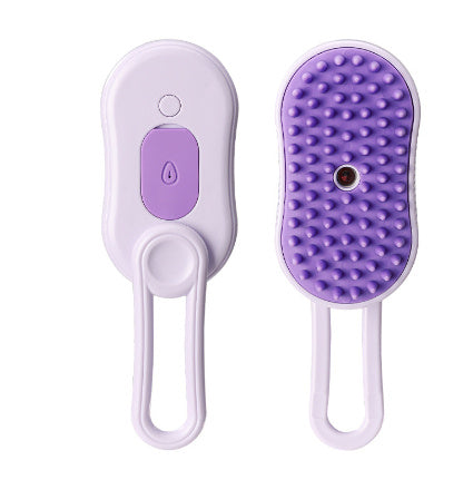 Pet steam brush for cats and dogs with massage function
