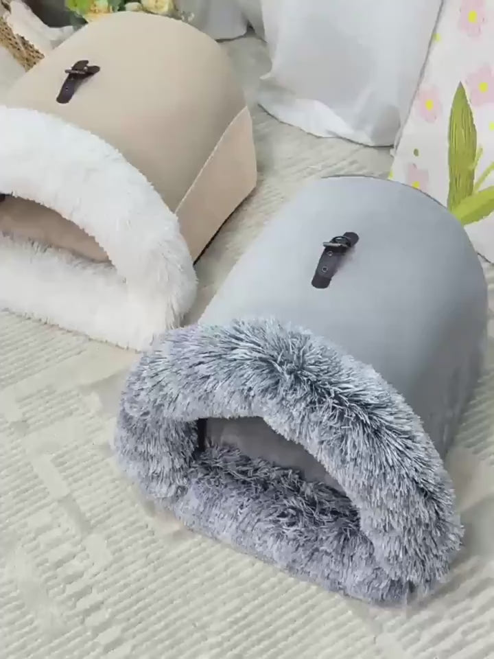 "New Splice pet nest – portable travel bed for cats and small dogs"